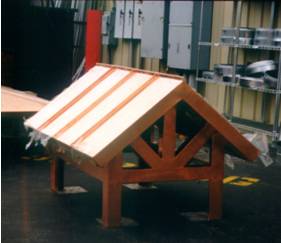 Ridge Style Standing Seam Copper Chimney Hood