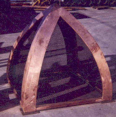Bell Curved Copper Chimney Hood