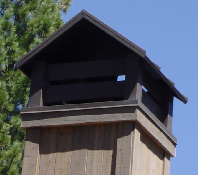 Hip Style Painted Chimney Hood with Belly Bands