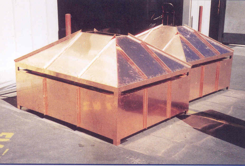 Hip Style Standing Seam Chimney Hood