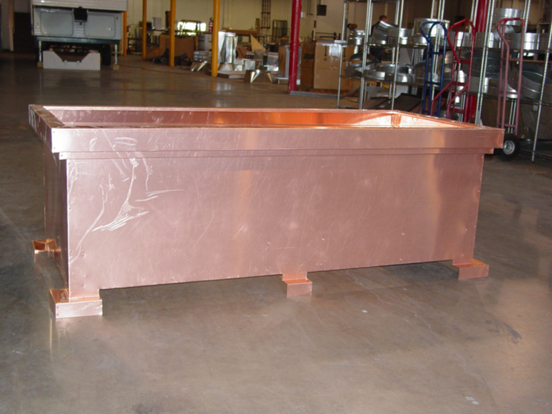 Smooth Copper Chimney Hood