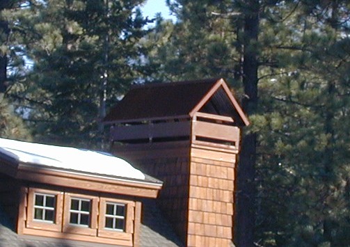 Standing Seam Chimney Hood with Belly Bands