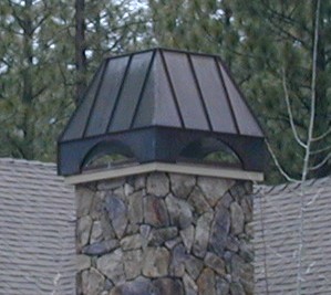 Standing Seam Copper Chimney Hood image 2