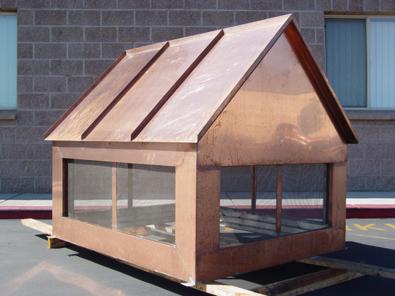 Standing Seam Copper with Mesh