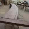 Pounded Copper and Patina Bar