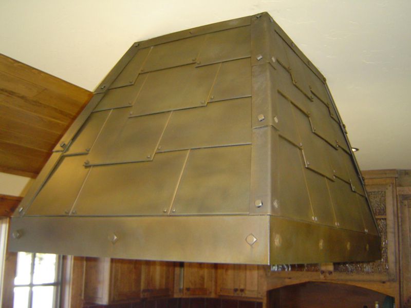 Cold Rolled Overlaid Panels Kitchen Hood Image 2