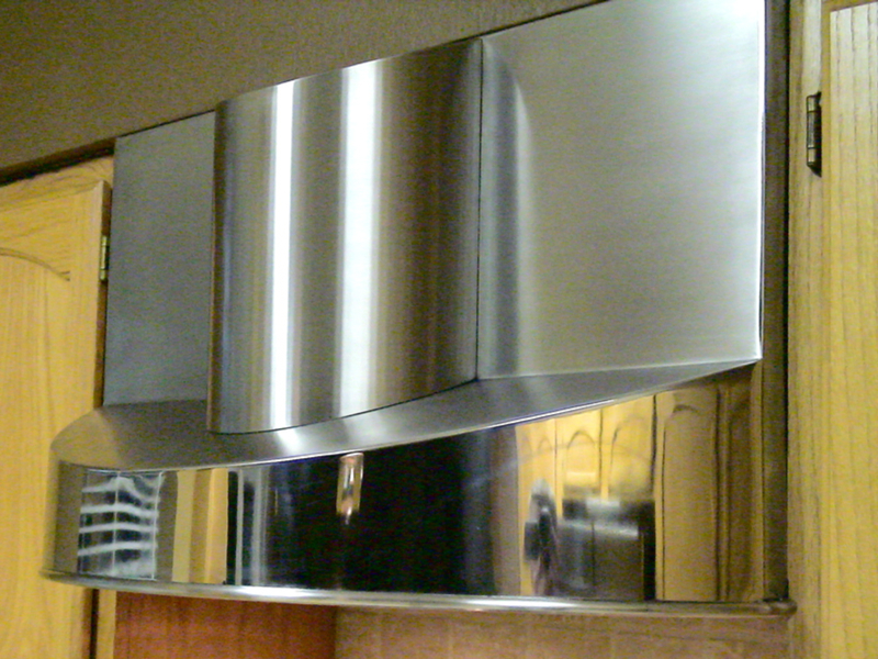 Custom Mirrored Stainless Hood