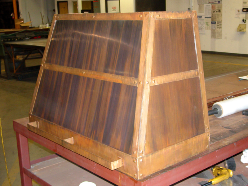 Patina Copper Kitchen Hood