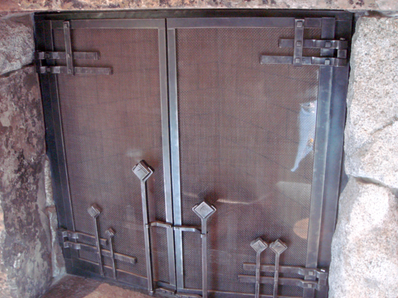 Hand Forged Fireplace Doors Image 1
