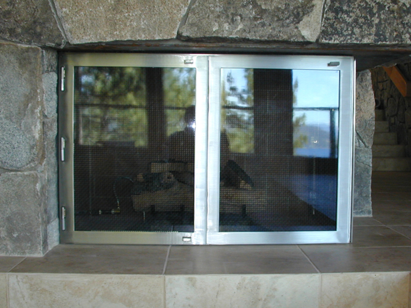 Stainless Steel Bifold Doors with Glass