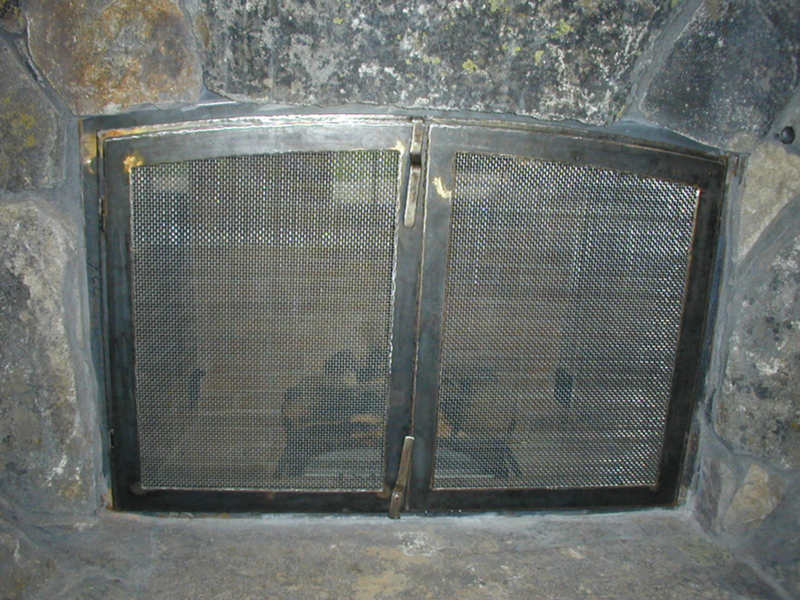 Steel Fireplace Doors with Mesh