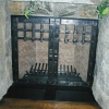 Forged Steel and Copper Rivet Fireplace Doors Image 1