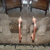 Pounded Fireplace Handles