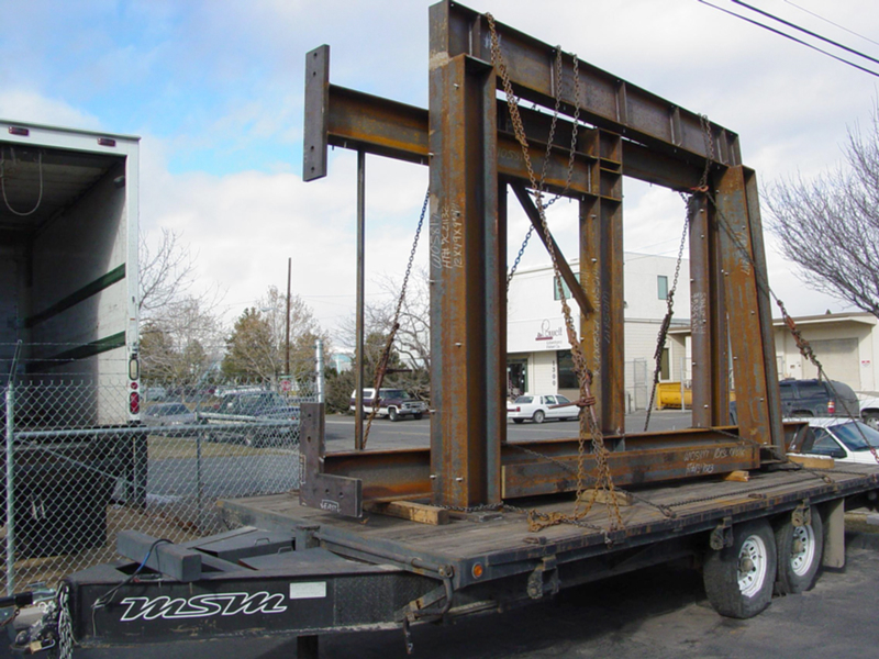 Structural Steel Moment Frame Side View