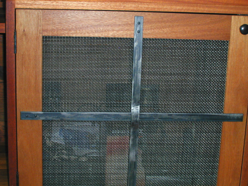 Forged Steel with Mesh Screen Cabinet