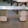 Custom Stainless Steel Desk with Drawers