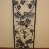 Pounded Steel grape Leaf Door Insert