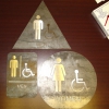 Stainless and Hot Rolled Steel Restroom Signs Image 1