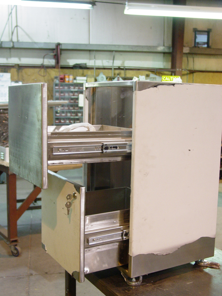 Custom Stainless Steel File Drawer