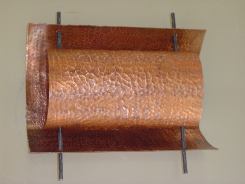 Pounded Copper Light Sconce