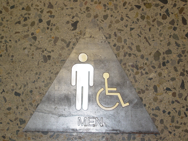 Stainless and Hot Rolled Steel Restroom Signs Image 2