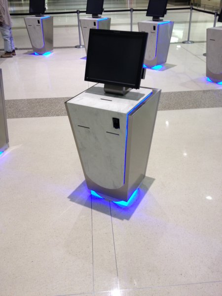 Dallas Lover Field Self Check in Podium (Production Units) for Aviation Industry