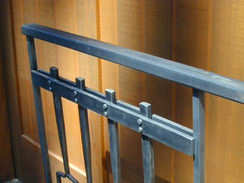 Hand Forged Handrail with Rivets Image 2