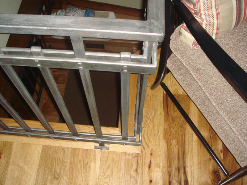 Box Tube and Steel Picket Handrail