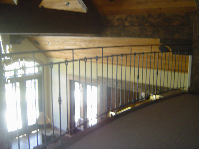 Hand Forged Radius Steel Handrail