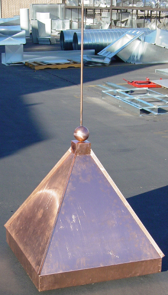 Smooth Copper Cupola with Spire