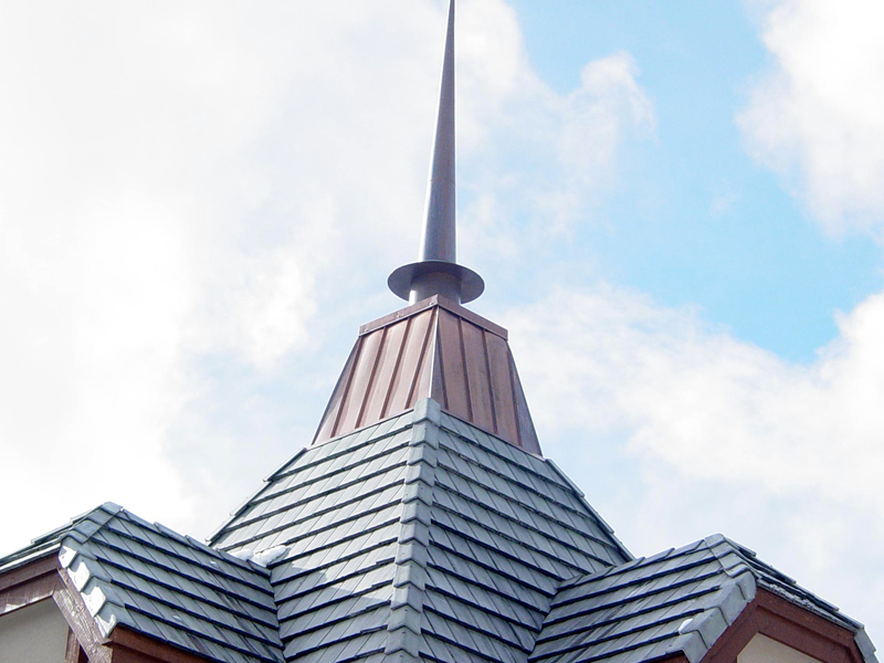 Stainless Steel Spire – Standing Seam Copper Cupola