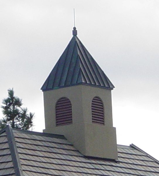 Standing Seam Copper Cupola with Spire