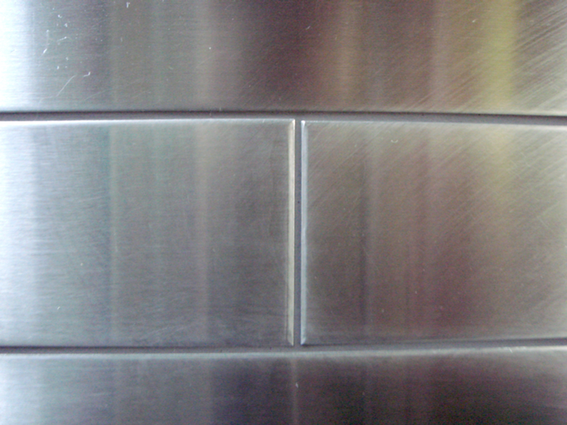 Residential Stainless Steel Tile Shower Zoomed