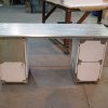 Custom Stainless Steel Desk with Drawers