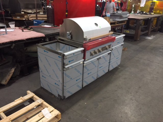 Custom Stainless Steel BBQ Cabinets