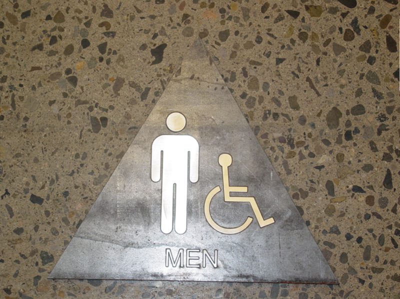 Men Stainless Steel and Hot Rolled Steel Sign